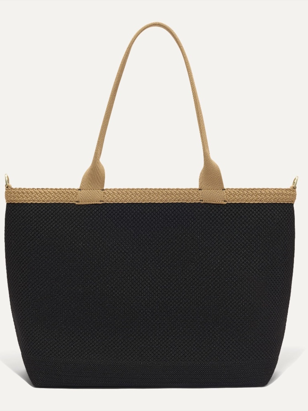 Rothy's The Lightweight Zip Tote - Black Espresso Open-Knit